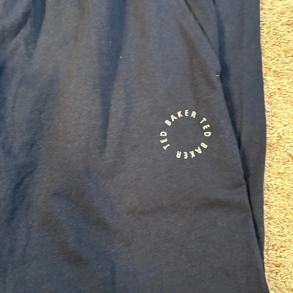 Ted Baker Navy Blue Sweatpants with Red Drawstring - Picture 4 of 10